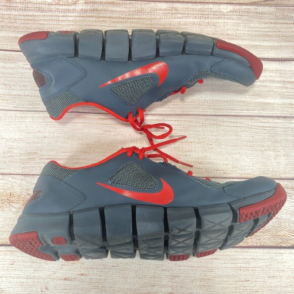Nike Mens 11.5 Flex Show Gray Red Running Shoes (2014) 610226-018 - Picture 10 of 12